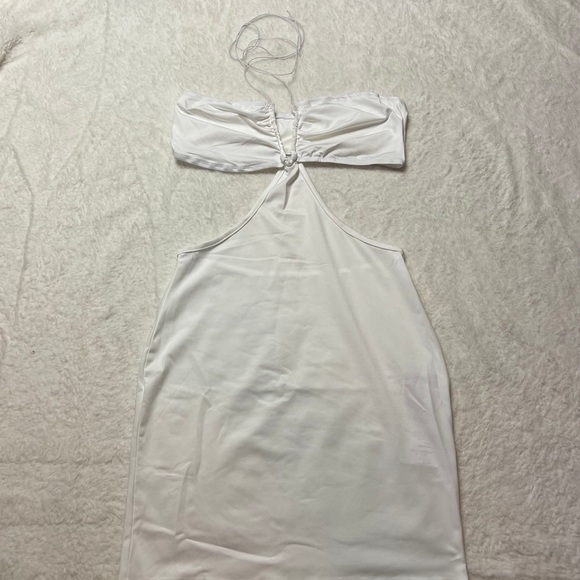 Outspoken Clothing Co. Tie Up Mini Halter neck Dress - Picture 2 of 2